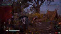 When you reach the camp, deal with the Skirmishers swiftly by using special abilities. Harpoon Impalement is particularly useful.