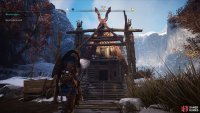 The triangular building, within which you’ll find a treasure chest containing the unique weapon, Iron-Star.