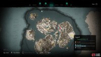 The location of the mystery, in the northwestern part of the eastern island in Asgard.