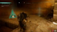 Inspect the clues within the ruins of the temple.