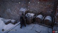 Interact with the barrel to begin the flyting contest.