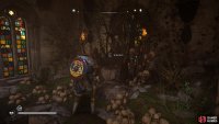 Interact with the throne to begin the mystery.