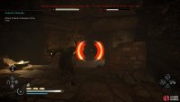 You can use Precision Axe Throw to hit the weak points on both Champions if you’re struggling with the bow.
