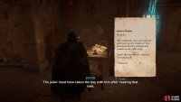 Read the Jailor Orders to locate the jailor and the key to the gate.