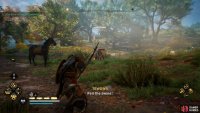 Kill the boars to protect Tewdwr when they attack.