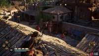 Kill the guards and take the key from the table.