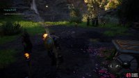 When prompted, light the torches and stand in the designated spot to initiate the ceremony.
