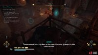 Use Odin&rsquo;s Sight to locate which guard has the key to the cage.