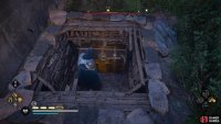 You’ll find the chest beneath the destroyed barricade.