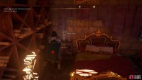 You’ll need to take the key from the chambers of the house before you can go to the hidden room beneath it.