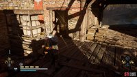 Move the barricade outward to access the chest in the hidden room.