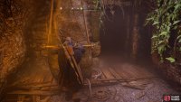Move the barricade at the bottom of the well to find the chest behind it.