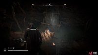 Move the boulder to reveal the cursed symbol behind it.