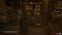 Once inside, you can move the cargo on the ground floor on the northern side of the church, granting access to the room with the chest.