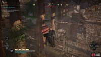 Move the second barricade in position so that you can jump to the wooden plank, leading to the final spot for the crate.