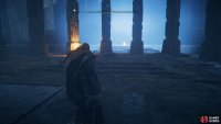 You’ll find Excalibur surrounded by three pillars, where each of the mysterious tablets must be placed.