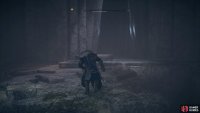 Follow the path through the doorway similar to the one you passed through underwater.