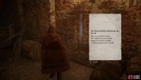 You can read the inscription on the wall for a clue regarding how to solve the puzzle.