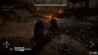 Pay attention to Leofrith when he draws near. A quick dodge will allow you to avoid most of his attacks.