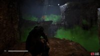 You’ll need to use torches to disperse the poison clouds, granting passage to the tablet.