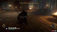 Once you’ve broken Charles’ defences, push him into a brazier to damage him.