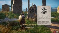 Be sure to read the inscription on the stone highlighted in teal when you use Odin’s Sight.