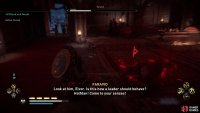 You’ll need to dodge or roll away from Faravid’s red rune aura attacks.