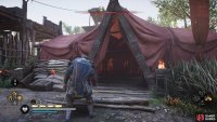 The chest can be found in the large red tent at the centre of the camp.