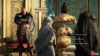 Choose whatever dialogue you wish when speaking with the Norns.
