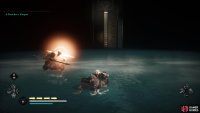 You can’t win the fight against Odin until you unequip your axe. You can then run to the door to escape.
