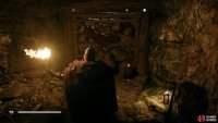 Destroy the barricade near the entrance to the mine.