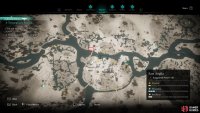 You’ll find the scout just beyond the bridge to the west, as marked here by the red circle.
