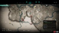 The locations of the scouts, south of Croindene.