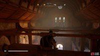 The second key is on the beams at the top of the main room in the Minster.