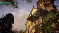 You&rsquo;ll find Finnr on the wooden platform above the entrance to the church.