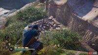 Shoot the barricade with Incendiary Powder Trap to destroy it.