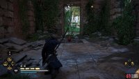 Place the fire pot near the barricade and shoot the pot to destroy it.