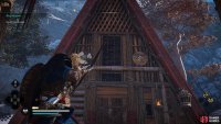 Shoot the wooden barrier to gain access to the building which contains a Carbon Ingot.