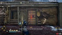 Shoot the link on the door to open it.