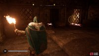 You’ll need to slide under the iron bars and disperse the rats while you quickly loot the chest.