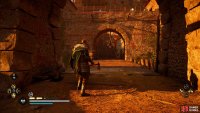 You’ll need to lower the drawbridge at the southern end of the castle to reach the keep.