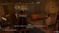 Speak with Asser to prompt the dialogue from Eivor.