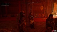 Take some time to speak with Basim and Randvi in the longhouse.