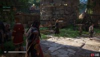 Speak with Estrid and then follow her through the town to the brothel.
