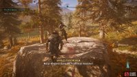 Speak with the farmer on the rock to learn more about the beast.