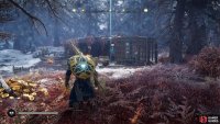 Speak with the Jotnar outside the house to begin the mystery.