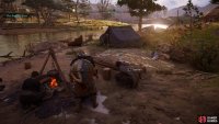 Speak to the refugees within the camp to learn about the location of Dhustone Quarry.
