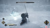 You can run either side of the ice block as it heads toward you, or use a dodge / roll to be safe.