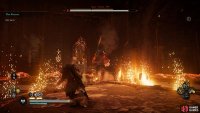 You can see the outline of the fire walls when Surtr stomps on the ground before they erupt in flame, giving you time to position between them.