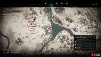 When you reach the western shore, go to the Tip of the Spear to find Hemming.